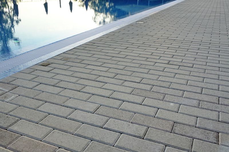 Modern Paver Pool Deck