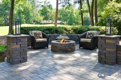 Outdoor Paver Kitchen