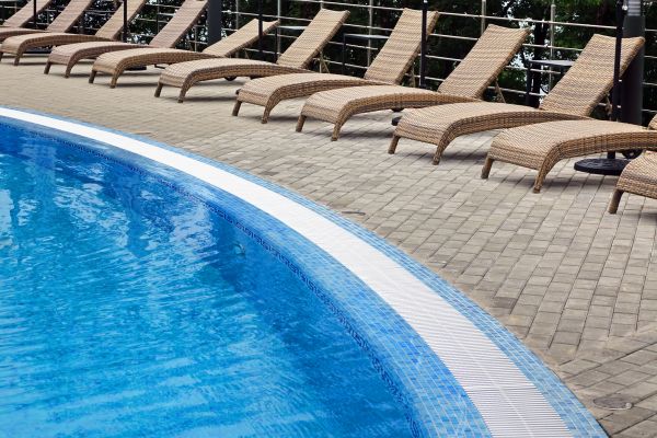 Cost of Poolside Hardscaping in Allen